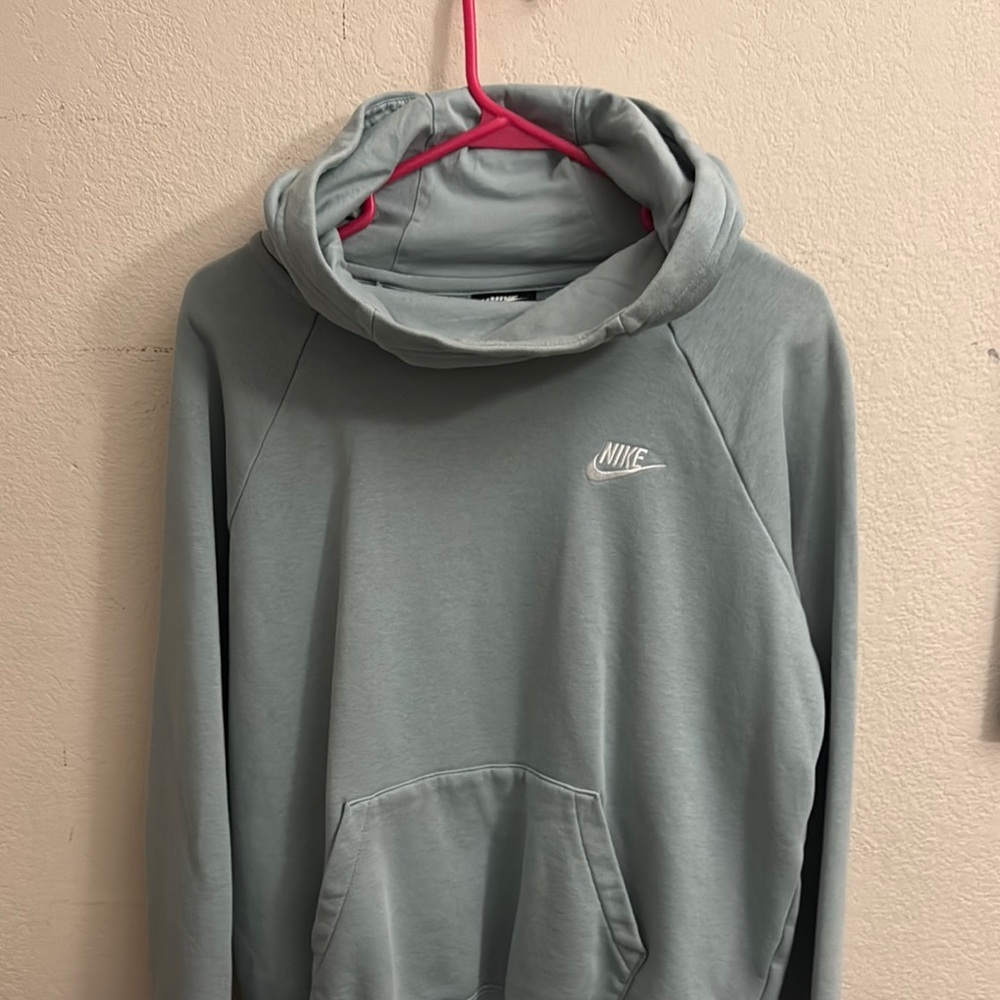 Nike Gray Sweatshirt with Cowl Neck - Picture 1 of 3